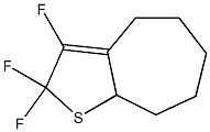 2,4,5,6,7,8-Hexahydro-2,2,3-trifluoro-8aH-cyclohepta[b]thiophene,,结构式