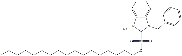 1-Benzyl-2-n-heptadecylbenzimidazolesulfonic acid sodium salt Struktur