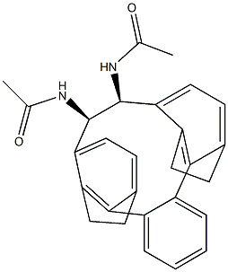 (1R,2S)-N,N'-Diacetyl-1,2-[o-phenylenebis(ethylene-3,1-phenylene)]-1,2-ethanediamine Struktur