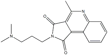 2-[3-(Dimethylamino)propyl]-4-methyl-2H-pyrrolo[3,4-c]quinoline-1,3-dione 结构式