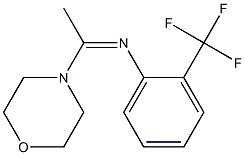 N-(2-Trifluoromethylphenyl)-1-morpholino-1-ethanimine Structure