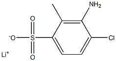 3-Amino-4-chloro-2-methylbenzenesulfonic acid lithium salt Struktur