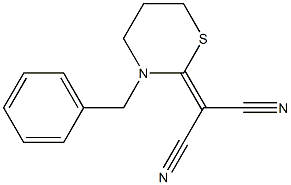 2-[Cyano(cyano)methylene]-3-benzyl-3,4,5,6-tetrahydro-2H-1,3-thiazine