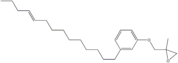 3-(10-Tetradecenyl)phenyl 2-methylglycidyl ether,,结构式