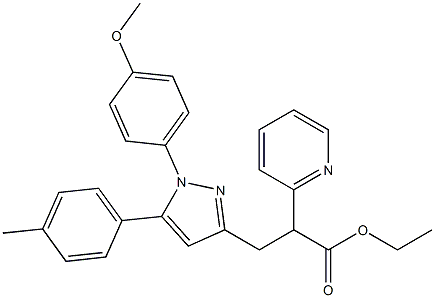 2-(2-Pyridinyl)-3-[[1-(4-methoxyphenyl)-5-(4-methylphenyl)-1H-pyrazol]-3-yl]propanoic acid ethyl ester