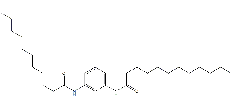 N,N'-Bis(1-oxododecyl)-m-phenylenediamine,,结构式