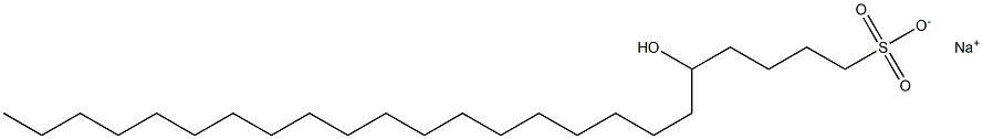 5-Hydroxytetracosane-1-sulfonic acid sodium salt Structure