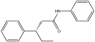 [S,(+)]-3,N-Diphenylvaleramide Structure