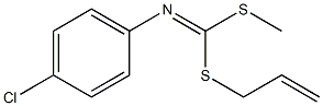 N-[[(2-Propenyl)thio](methylthio)methylene]-4-chloroaniline Structure