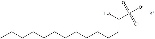 1-Hydroxytridecane-1-sulfonic acid potassium salt Structure