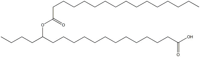 14-Palmitoyloxystearic acid,,结构式
