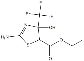 2-Amino-4-(trifluoromethyl)-4-hydroxy-2-thiazoline-5-carboxylic acid ethyl ester