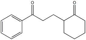 1-Phenyl-3-(2-oxocyclohexyl)-1-propanone Struktur
