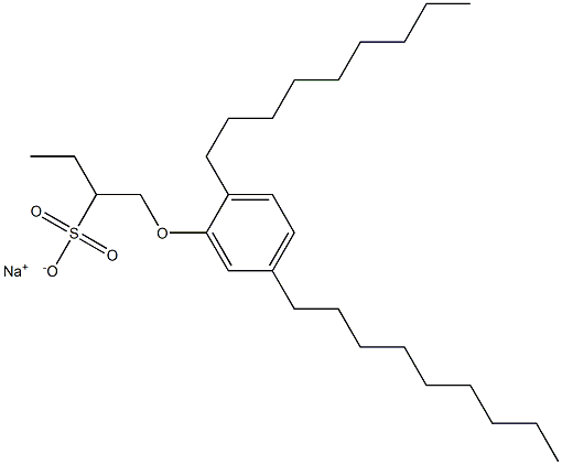 1-(2,5-Dinonylphenoxy)butane-2-sulfonic acid sodium salt 结构式