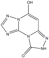 5-Hydroxybis[1,2,4]triazolo[1,5-a:4',3'-c]pyrimidin-9(8H)-one Structure