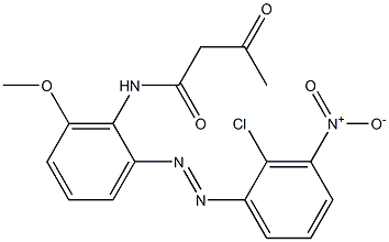 2-Acetyl-2'-(2-chloro-3-nitrophenylazo)-6'-methoxyacetanilide