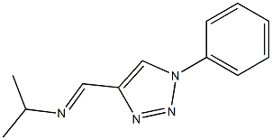 1-Phenyl-4-[(isopropylimino)methyl]-1H-1,2,3-triazole 结构式