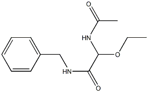 N-Benzyl-2-(acetylamino)-2-ethoxyacetamide Structure