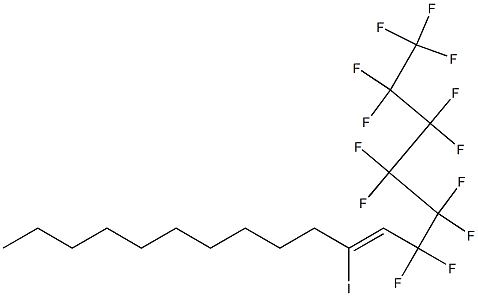 1-(Tridecafluorohexyl)-2-iodo-1-dodecene Structure