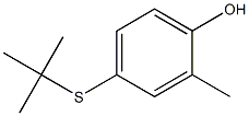 4-(tert-ブチルチオ)-2-メチルフェノール 化学構造式