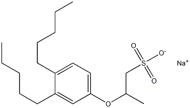 2-(3,4-Dipentylphenoxy)propane-1-sulfonic acid sodium salt