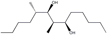 (5S,6R,7R,8R)-5,7-ジメチルトリデカン-6,8-ジオール 化学構造式