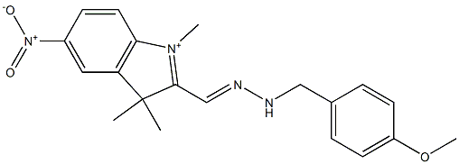 2-[[2-[(4-Methoxyphenyl)methyl]hydrazono]methyl]-1,3,3-trimethyl-5-nitro-3H-indolium|