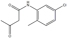 3'-クロロ-6'-メチルアセト酢酸アニリド 化学構造式