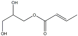 (E)-2-Butenoic acid 2,3-dihydroxypropyl ester,,结构式