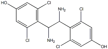 1,2-Bis(2,6-dichloro-4-hydroxyphenyl)ethylenediamine 结构式