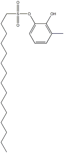 1-Pentadecanesulfonic acid 2-hydroxy-3-methylphenyl ester