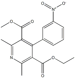 2,6-Dimethyl-4-(3-nitrophenyl)-3,5-pyridinedicarboxylic acid 5-ethyl 3-methyl ester