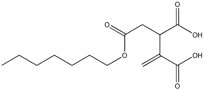 3-Butene-1,2,3-tricarboxylic acid 1-heptyl ester 结构式