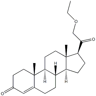 21-Ethoxypregn-4-ene-3,20-dione,,结构式