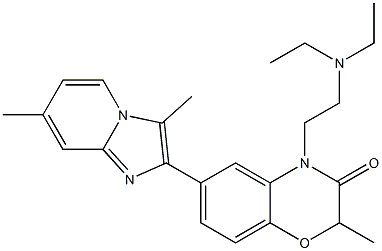 6-(3,7-Dimethyl-imidazo[1,2-a]pyridin-2-yl)-2-methyl-4-[2-(diethylamino)ethyl]-2H-1,4-benzoxazin-3(4H)-one|