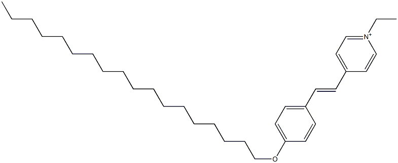 1-Ethyl-4-(4-octadecyloxystyryl)pyridinium 结构式