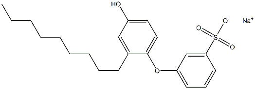 4'-Hydroxy-2'-nonyl[oxybisbenzene]-3-sulfonic acid sodium salt Structure