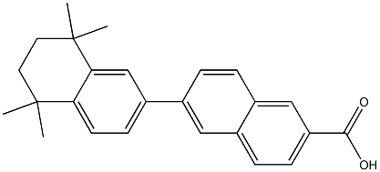 6-(5,6,7,8-Tetrahydro-5,5,8,8-tetramethylnaphthalene-2-yl)naphthalene-2-carboxylic acid Structure