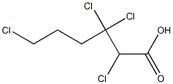 2,3,3,6-Tetrachlorocaproic acid 结构式