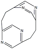 5,11,13,15-テトラアザトリシクロ[8.2.2.24,7]ヘキサデカ-1(12),4,6,10,13,15-ヘキサエン 化学構造式
