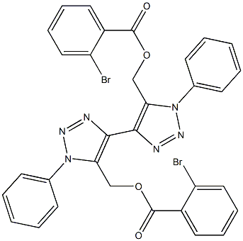 1,1'-Diphenyl-5,5'-bis[(2-bromobenzoyloxy)methyl]-4,4'-bi(1H-1,2,3-triazole)