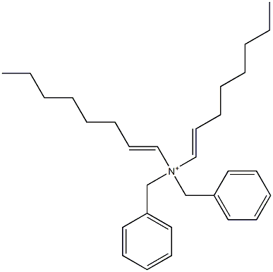 Di(1-octenyl)dibenzylaminium Structure