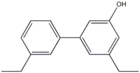 5-(3-エチルフェニル)-3-エチルフェノール 化学構造式