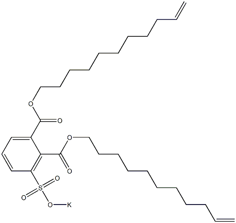  3-(Potassiosulfo)phthalic acid di(10-undecenyl) ester