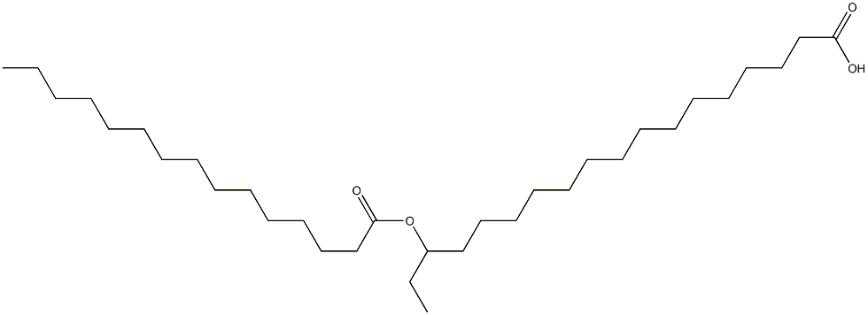 16-Pentadecanoyloxystearic acid,,结构式