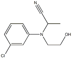 N-(1-Cyanoethyl)-N-(2-hydroxyethyl)-m-chloroaniline Structure