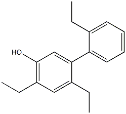 4,6-ジエチル-3-(2-エチルフェニル)フェノール 化学構造式