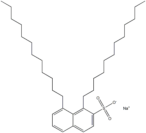 1,8-Didodecyl-2-naphthalenesulfonic acid sodium salt,,结构式