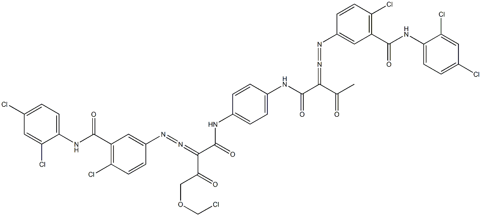 3,3'-[2-(Chloromethyloxy)-1,4-phenylenebis[iminocarbonyl(acetylmethylene)azo]]bis[N-(2,4-dichlorophenyl)-6-chlorobenzamide]