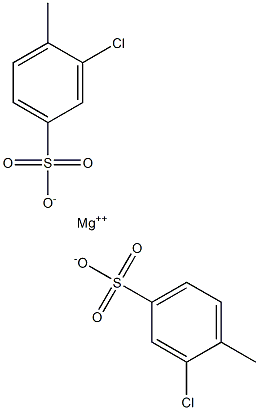 Bis(3-chloro-4-methylbenzenesulfonic acid)magnesium salt 结构式